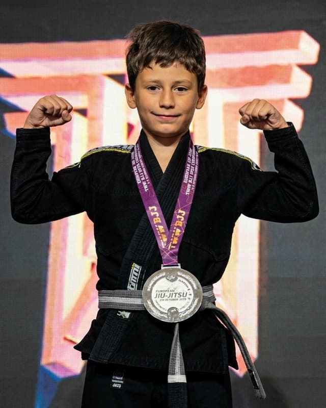Воспитанник клуба с серебряной медалью European Jiu-Jitsu